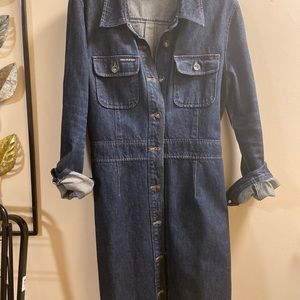 Vintage DKNY denim jacket dress.